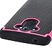 Droid Turbo Case, Moto Droid Turbo Case, E LV Droid Turbo Case Cover - Dual Layer Hybrid Armor Defender Protective Case Cover for Motorola Moto Droid Turbo XT 1254 with 1 Stylus - HOT PINK