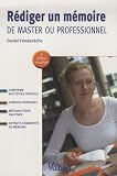 R�diger un m�moire de master ou professionnel