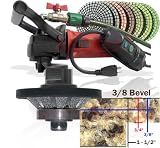 Secco 3/8 Bevel Granite Profile Kit. Wet Polisher, 3/8 Profile Wheel & Pads