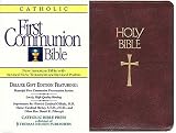 Holy Bible New American Book First Communion Burgundy Imitation