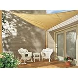 Coolaroo 16-Foot-by-5-Inch Triangle Shade Sail with Hardware Kit