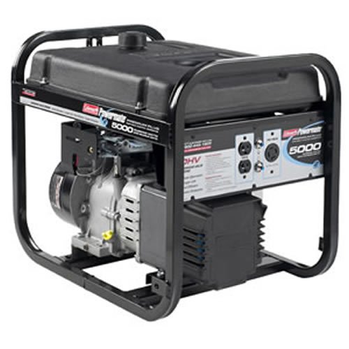 Coleman Powermate PMA525302  Maxa 5000 ER+, 5000/6250W, Tecumseh - 10-HP, Premium Series Raw Power Generator