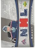 Pascal Leclaire 2006-07 Upper Deck Sweet Shot Sweet Stitches Jersey Card Columbus Blue Jackets