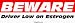 BEWARE Driver Low on Estrogen MINIATURE Sticker