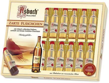 20 Asbach Cognac Bottles in a Windows Display Box - 250g/8.8