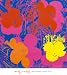 Flowers, 1970 (Red, Yellow, Orange on Blue) Art Print Art Poster Print by Andy Warhol, 36x40
