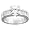 Personalized Sterling Silver Round CZ Engraved Engagement Ring - 10