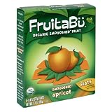 FruitaBu Organic Smooshed Fruit, Smoooshed Apricot, 8 Count 0.4-Ounce Flats (Pack of 4)