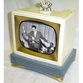 Cookie Jar Elvis Tv Vandor MIB the King by Vandor