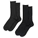Savile Row Mens Chocolate Navy 2 Pack Mohair Socks