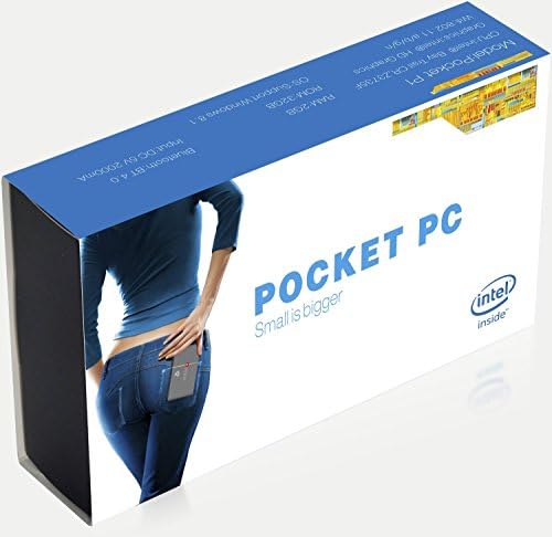 Jesurun® Beelink Pocket P1 Windows 8 Smart TV Box Mini PC & Media Streaming Player, Intel Bay Trail Z3735F 1.8GHz, 2GB RAM/32GB ROM, 2.4G/5G WIFI HDMI