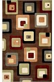 Rhombus Rug 5'x8' Brown