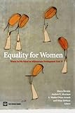Equality for women : where do we stand on Millennium Development Goal 3?