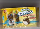 Sale OREO 100TH BIRTHDAY GOLDEN OREO FUDGE CREMES WITH CONFETTI BIRTHDAY CAKE COOKIES - 11.3 OUNCE PACK OF 4 by OREO