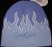 SnowGirl Blue Flamed Beanie Image