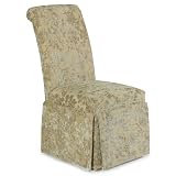 Roll-top Skirted Parson Chair 40h Rapture Gold by Home Decorators Collection