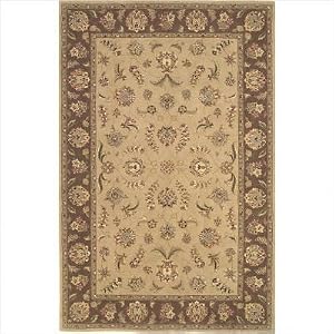 Imperial Beige and Coffee Agra Oriental Rug Size: Runner 2' 6 x 10'