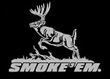 Smoke Em Upstream Images Silver Vinyl Wildlife Car Truck Window Decal Sticker