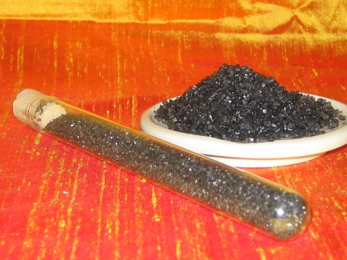RAINBOW BLACK SUGAR in glass tube with cork - 70 Gr by Blessac
