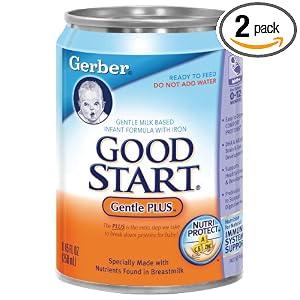 Gerber Good Start  Gentle PLUS, Ready to Feed, 8.45-Ounce Cans in 6-Count Boxes (Pack of 2)