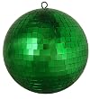 Huge Christmas Green Mirrored Glass Disco Ball Christmas Ornament 12" (300mm)