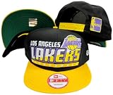 Los Angeles Lakers Slice & Dice Snapback Black/Yellow Hat / Cap