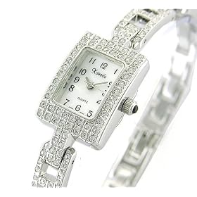 New EXCLUSIVE 18K Plated Swarovski BLING Ladies Watch