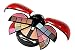 Cameo Ladybug Cute Make Up Kit with Eyeshadow, Blush, Presspowder & Lipgolss, Red, 22 Piece