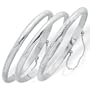 Sterling Silver Set of Three Bangle Bracelets