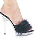 5 Inch Heel Marabou Slipper Women'S Size Shoe