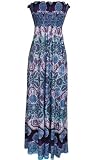 Hawaiian Smocked Tube Maxi Dress Junior Plus Size