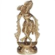 Gopal Krishna Hindu Religious Statue Brass Figurine (krishnab001)
