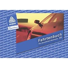 Avery Zweckform 222 Formular Fahrtenbuch, �ber 2 Seiten, DIN A6, 40 Blatt