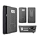 Galaxy Note 7 Case, Microseven Super Slim Hard Shell Shield Layer Holster Case with Kickstand / Locking Belt Swivel Clip For Samsung Galaxy Note 7 (Wave Holster)