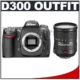 Nikon D300 DX 12.3MP Digital SLR Camera with 18-200mm f/3.5-5.6G ED-IF AF-S VR [Vibration Reduction] DX Nikkor Zoom Lens Outfit