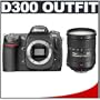 Nikon D300 DX 12.3MP Digital SLR Camera with 18-200mm f/3.5-5.6G ED-IF AF-S VR [Vibration Reduction] DX Nikkor Zoom Lens Outfit