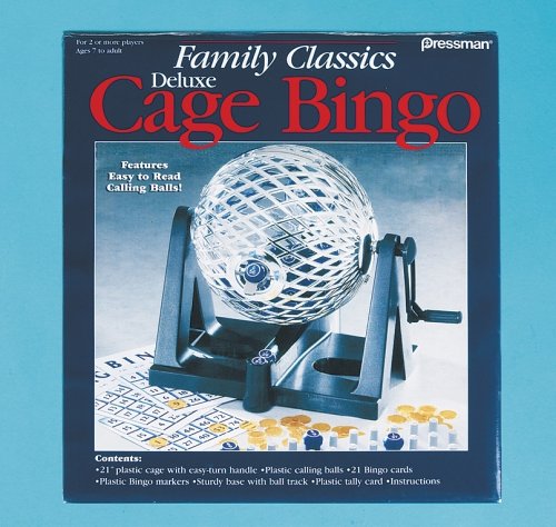 Childrens Toyshop  Toys : Family Classics Deluxe Cage Bingo
