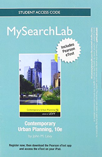 MySearchLab with Pearson eText -- Standalone Access Card -- for Contemporary Urban Planning (10th Edition)