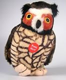PLUSH BIRD 6in GREAT HORNED OWL