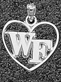 Anderson Jewelry Wake Forest Demon Deacons Heart Silver Pendant
