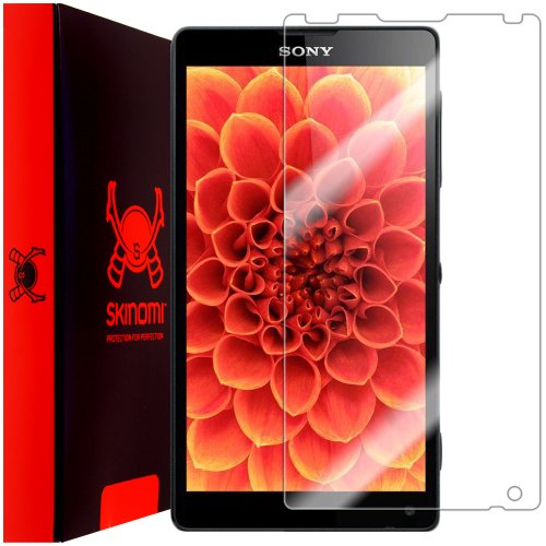 Sony Xperia ZL Screen Protector, SkinomiÂ® TechSkin Full Coverage Screen Protector for Sony Xperia ZL Clear HD Anti-Bubble Film - with Lifetime Warranty