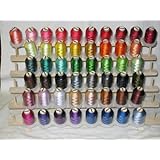 50 Large Spools Polyester Embroidery Machine Thread