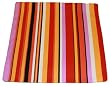 Contemporary decorative throw pillow cover - cotton, multicolor stripes II