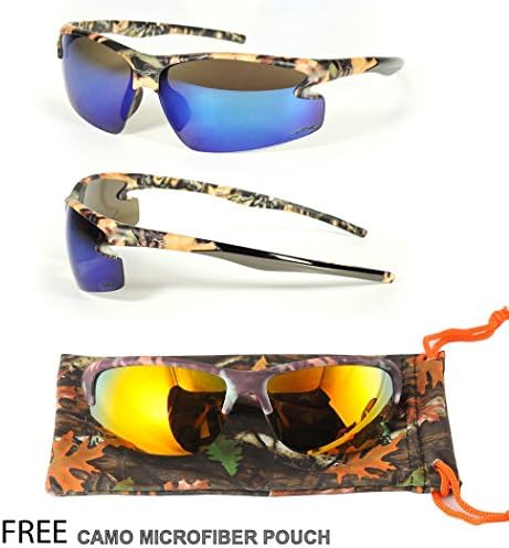 One Stop Discount Shop® Ultra Light Unisex Uv Protection Summer Camo Sports Outdoor Shades Huting With Free Pouch