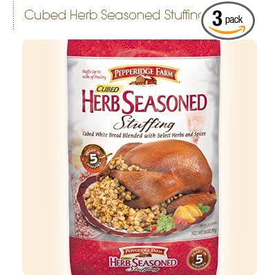 Pepperidge Farms - Cubed Herb Seasoned Stuffing - 12-Oz Bag (Pack of 3)