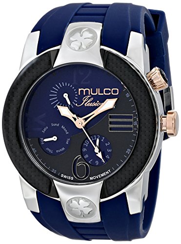 MULCO Unisex MW5-1877-045 ILUSION CRESCENT Analog Display Swiss Quartz Blue Watch