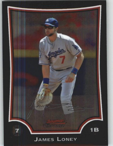 2009 Bowman Chrome Refractors #161 James Loney - Los Angeles Dodgers (Baseball Cards)