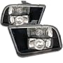 Ford Mustang 05 06 07 08 Projector Halo Headlights - Black (Pair)