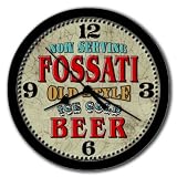 Vintage FOSSATI Old Style Beer 10 Wall Clock USA