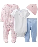 Carter's Baby Girls' 4 Piece Layette Set (Baby) - Lavender